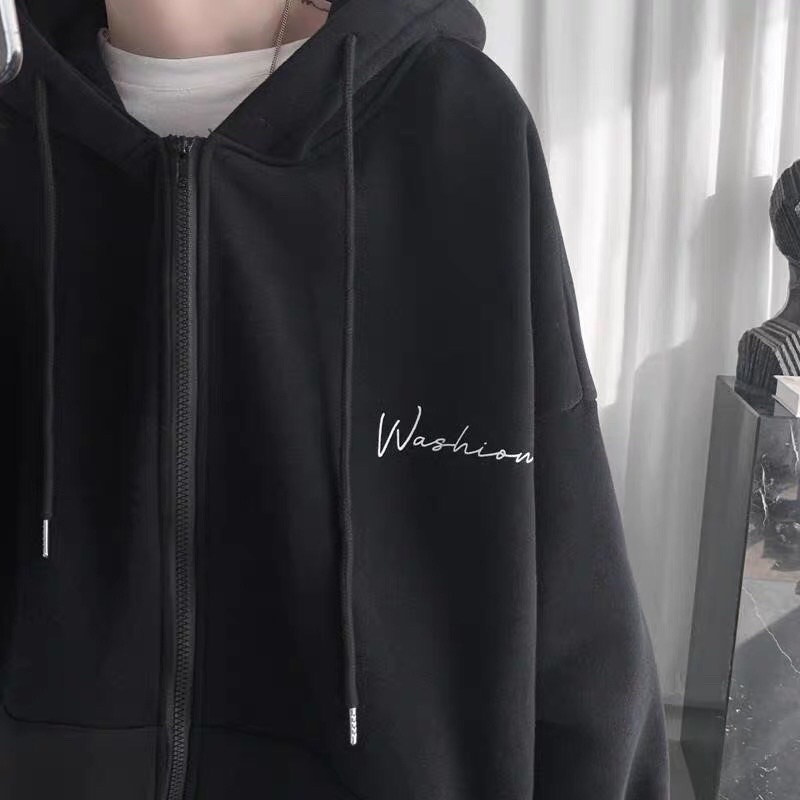 Áo Khoác Washion Form Rộng Unisex, Phong Cách Hàn Quốc