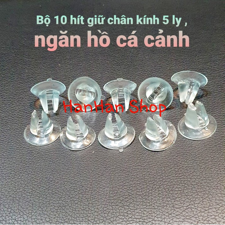 Combo 10 Hít Chân Kính 5 Ly Ngăn Chia Hồ Cá Cảnh