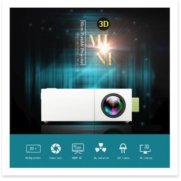 Máy chiếu mini Full HD 1080p YG-310 - Gia Dụng SG