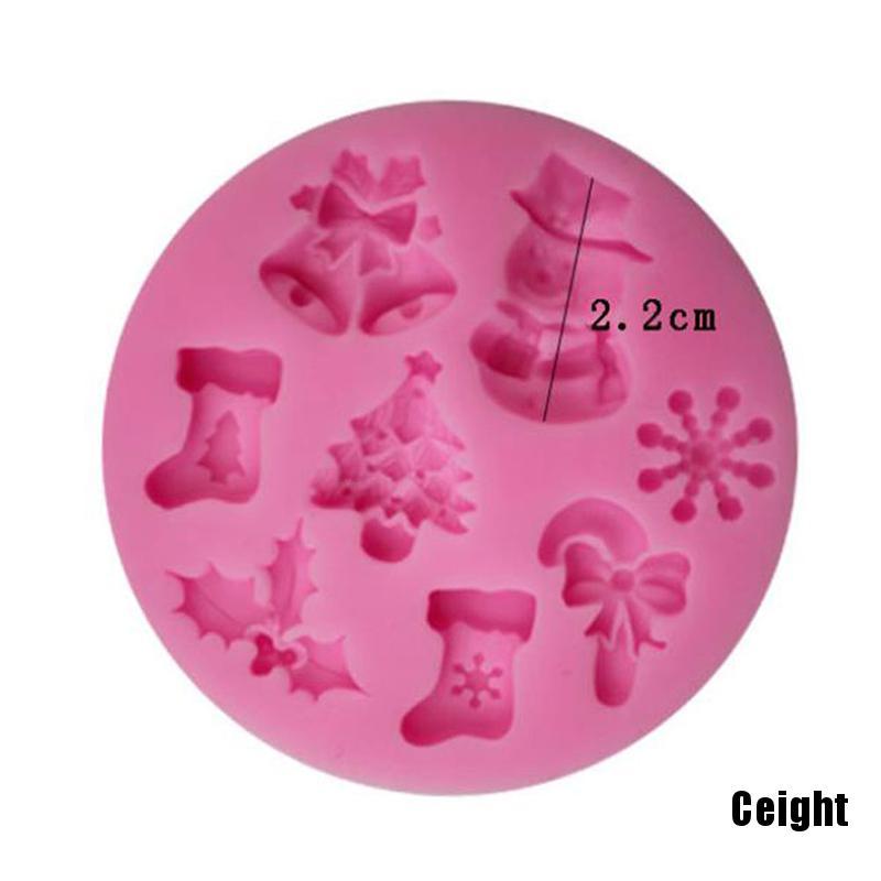 Khuôn Silicone Tạo Hình Người Tuyết Trang Trí Bánh