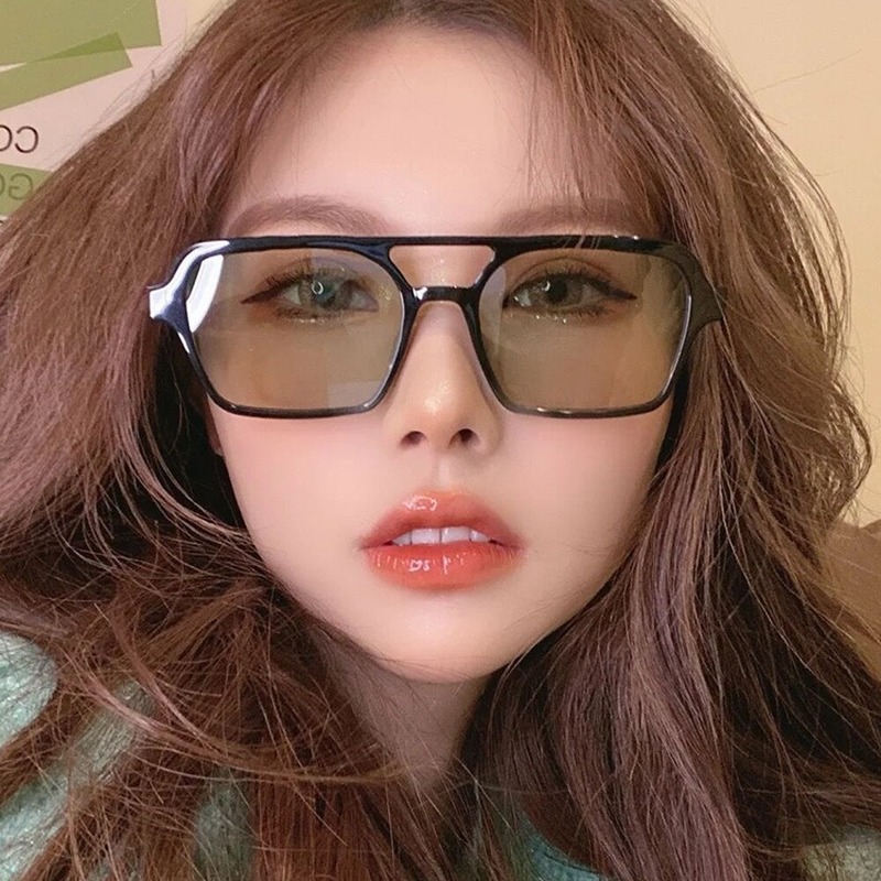 Kính Mát Gọng Vuông Phong Cách Retro