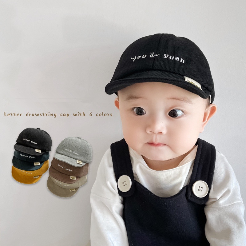 Mũ Lưỡi Trai Vành Mềm Thêu Chữ Phong Cách Hàn Quốc Cho Bé