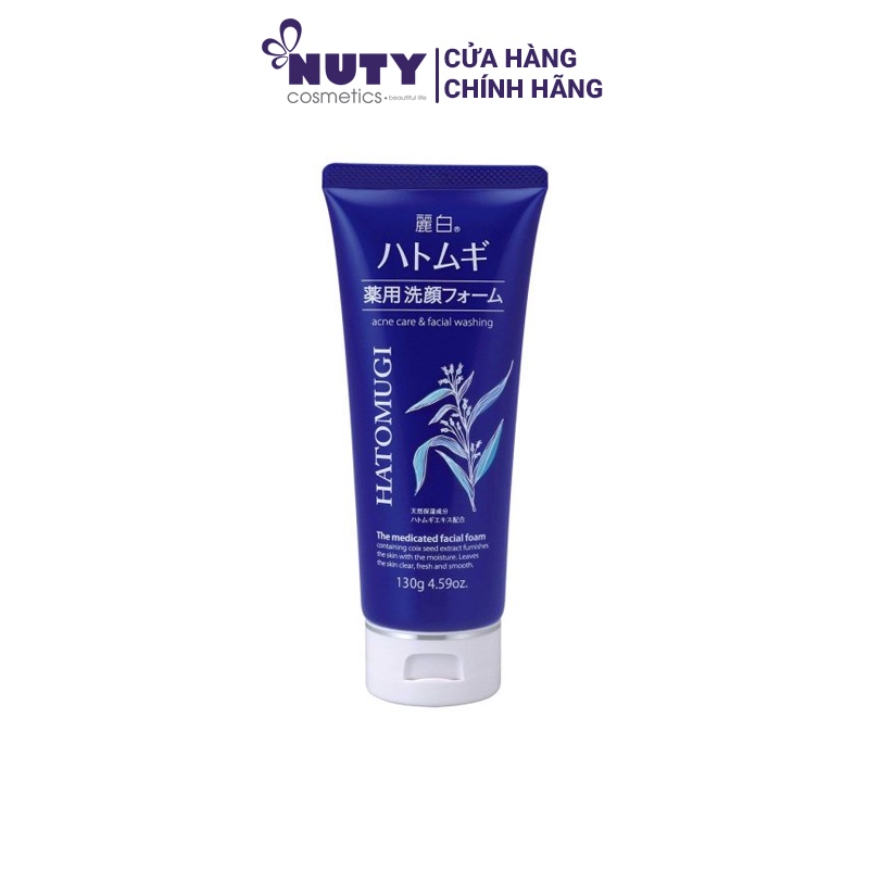 Sữa Rửa Mặt Hatomugi Acne Care & Facial Washing The Medicated Facial Foam (130g)