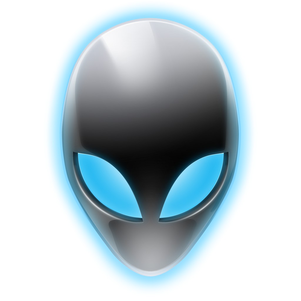 Hình dán Sticker Logo Alienware, hình dán laptop Alienware, hình dán sticker pvc chống nước