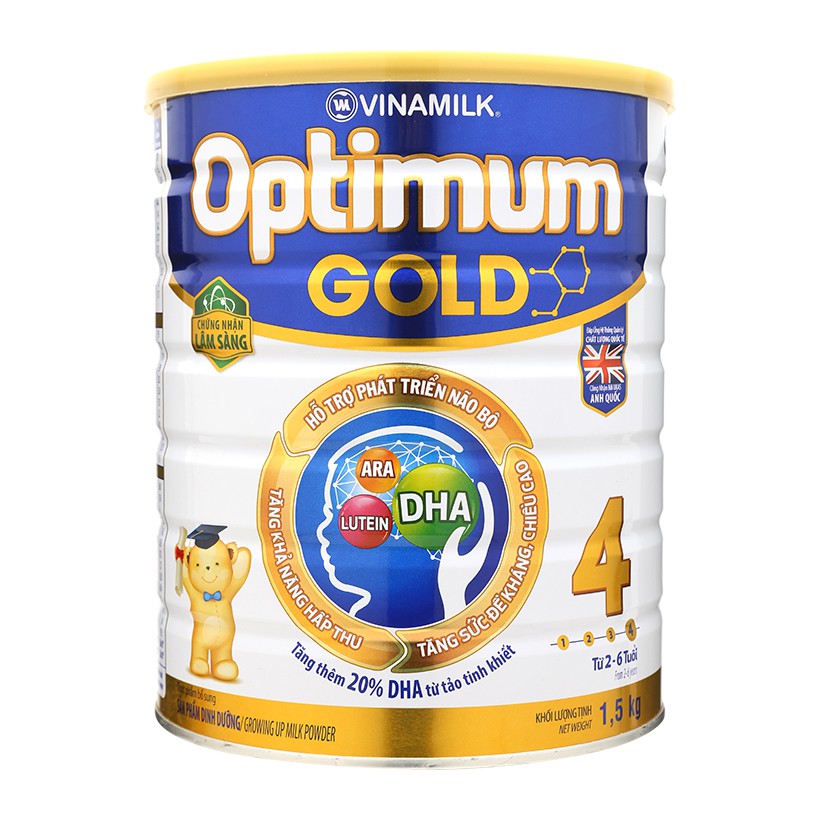 [ Giá Hủy Diệt ] SỮA BỘT OPTIMUM GOLD 4 1,45KG (mẫu mới tăng cường DHA)