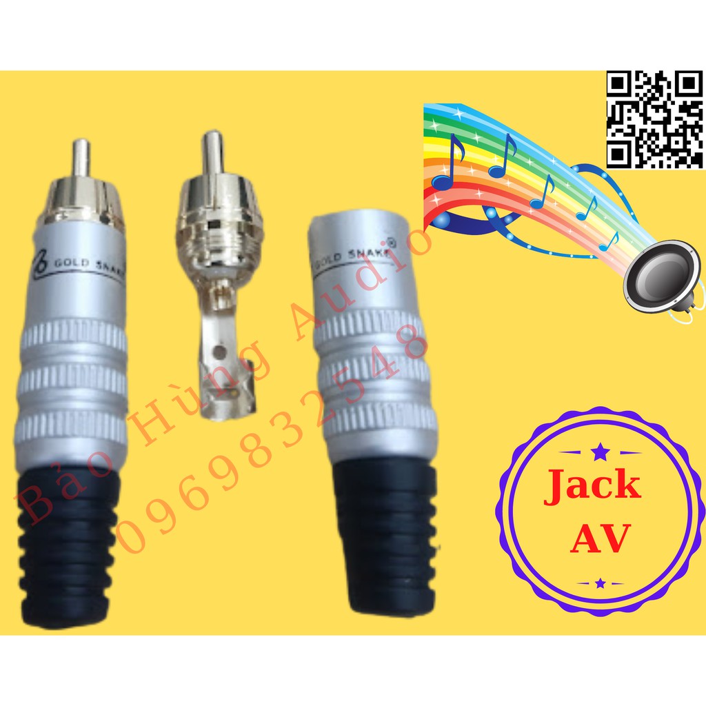 Jack tín hiệu av hoa sen rca loại tốt, giá bán theo cái.
