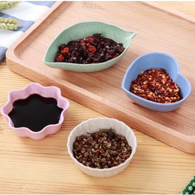 🍀Quà tặng đơn 199k🍀 Bát Lúa Mạch Đựng Gia Vị, Nước Chấm, Đồ Ăn Dặm (Màu & Hình Ngẫu Nhiên)
