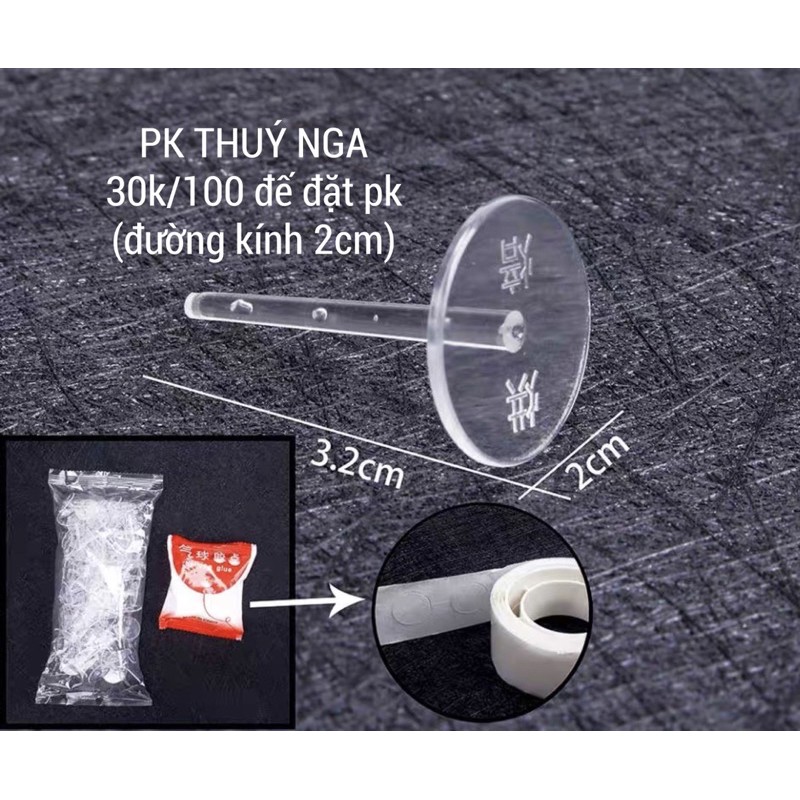 Hộp 100 đế đặt phụ kiện