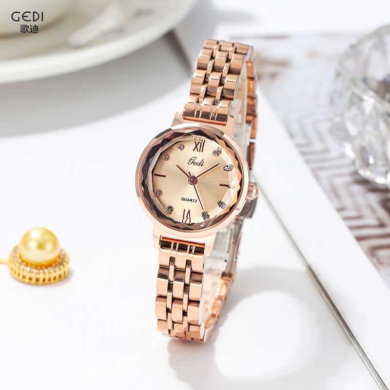 Đồng hồ đeo tay GEDI 6329 dây thép thời trang dành cho nữ
