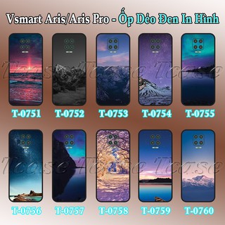 Ốp lưng Vsmart Aris/ Aris Pro dẻo đen in hình Phong Cảnh
