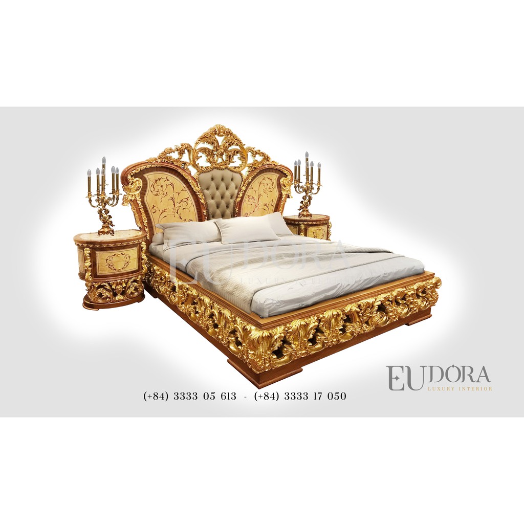 EU-GN-153 Giường ngủ cổ điển cao cấp phong cách Socci (Ý) SKU: EU-GN-153 Thương hiệu: Eudora