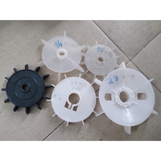 CÁNH QUẠT LÀM MÁT ĐỘNG CƠ TRỤC từ 28 mm đến  80 mm