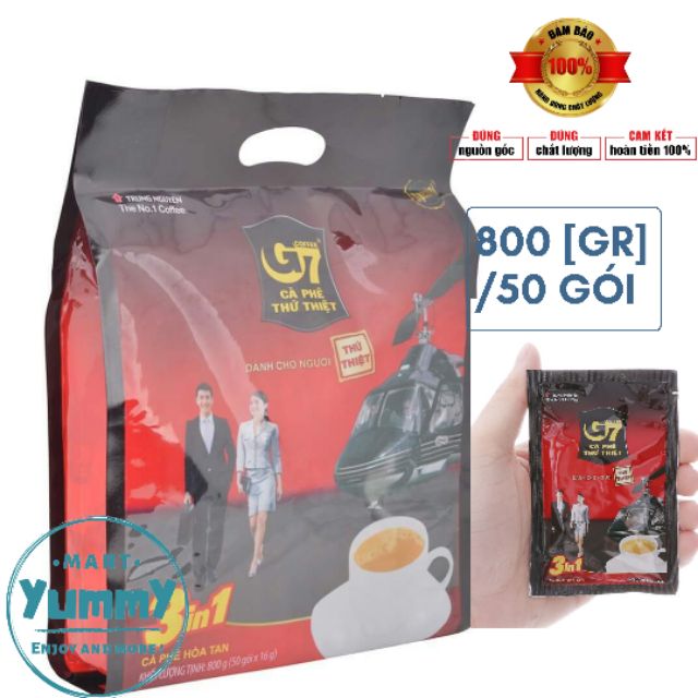 Cafe hòa tan Trung Nguyên G7 ( Túi lớn 50 gói ) - Cafe Trung Nguyên G7 3 in 1