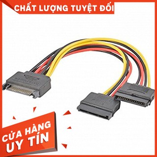 Cáp chia nguồn sata 1 ra 2 Loại tốt I SATA Power Y Splitter Cable Adapter
