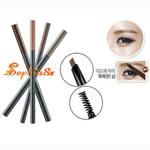 Chì kẻ mày The Face Shop Designing Eyebrow Pencil TFS 2 đầu 01-06 siêu dễ kẻ