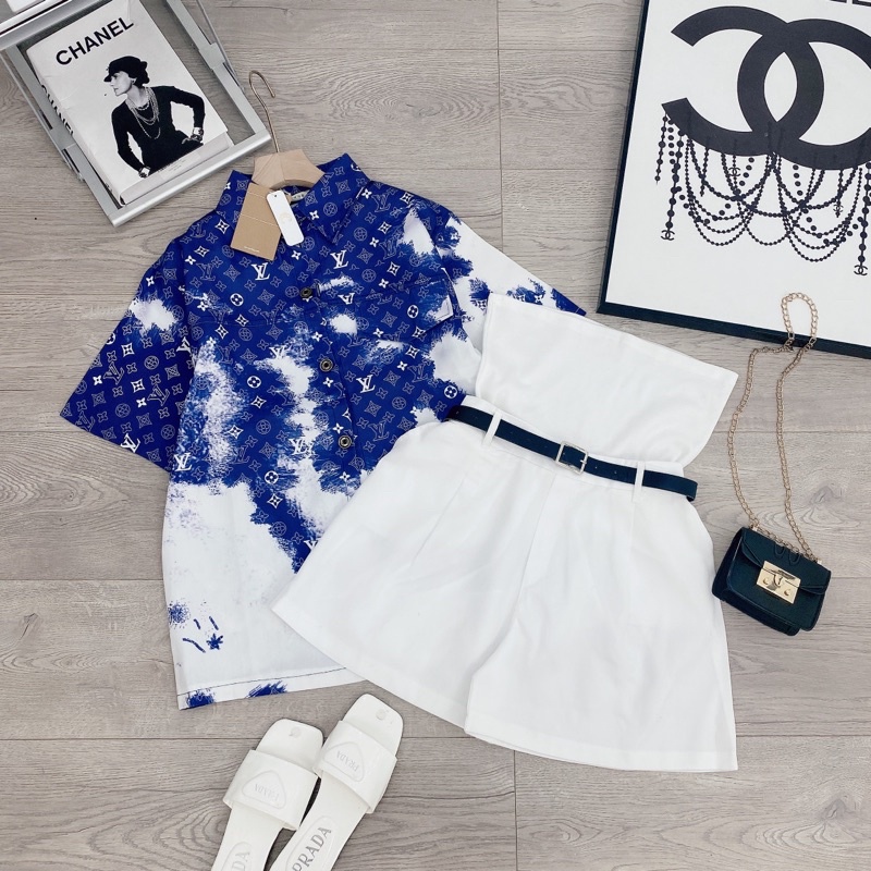 [ 𝐅𝐑𝐄𝐄 𝐒𝐇𝐈𝐏 ]  SÉT 4 CHI TIẾT SƠ MI LOANG L.V ÁO KAKI DẦY DẶN LOANG MÀU CÁ TÍNH