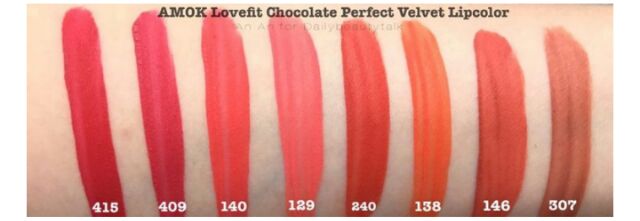 Son kem lì Amok Lovefit Chocolate Perfect Relvet