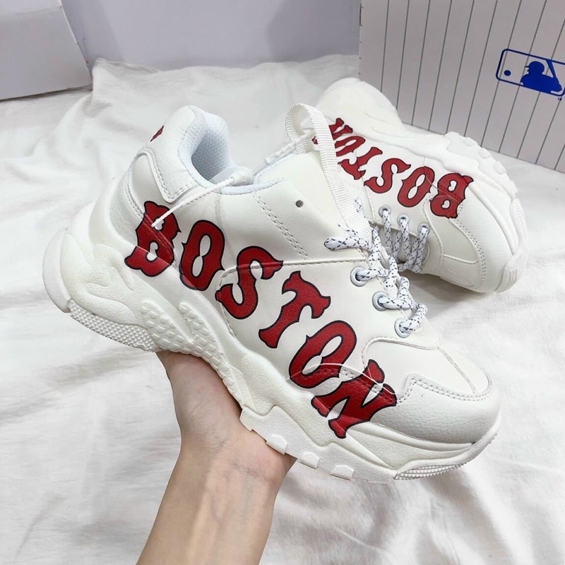 Giày mlb boston  ❤️Hàng 11❤️  giày da thật,chữ in,đế phân tầng Full box .  Thể thao nam nữ sneaker cao cấp