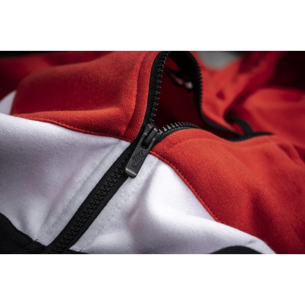 [HÀNG_CHÍNH_HÃNG] ÁO KHOÁC NỈ NIKE HBR LARGE SWOOSH FULL ZIP - ĐỎ | BigBuy360 - bigbuy360.vn