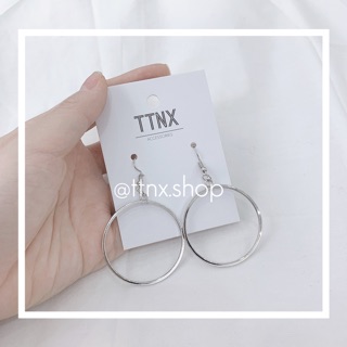 Khuyên tai basic hình tim, tròn, lục lăng