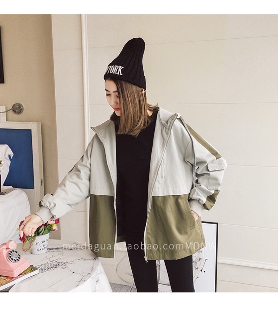 ÁO KHOÁC GIÓ NỮ FORM RỘNG CÁ TÍNH (MS UNFLUID)