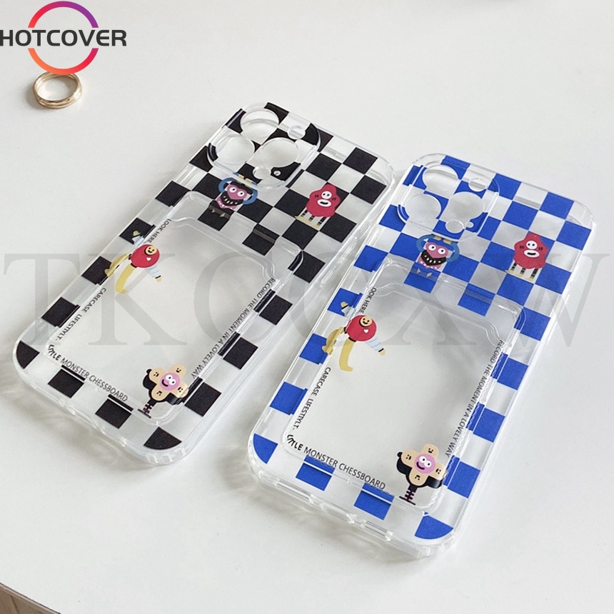 Ốp Điện Thoại Mềm Kiêm Ví Đựng Thẻ Họa Tiết Tik Tok Cho Realme 5 5s 5i 6i C3 C11 C21 C15 C12 C25 C25s