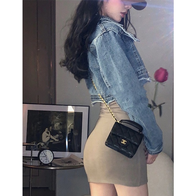 Áo Khoác Denim Thời Trang Mùa Hè Quyến Rũ Cho Nữ