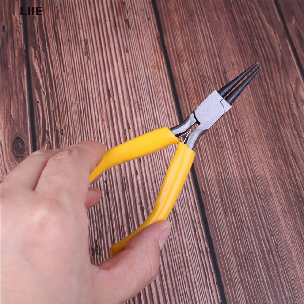Kìm Mũi Tròn Mini Bằng Thép Carbon Dùng Làm Trang Sức Thủ Công DIY