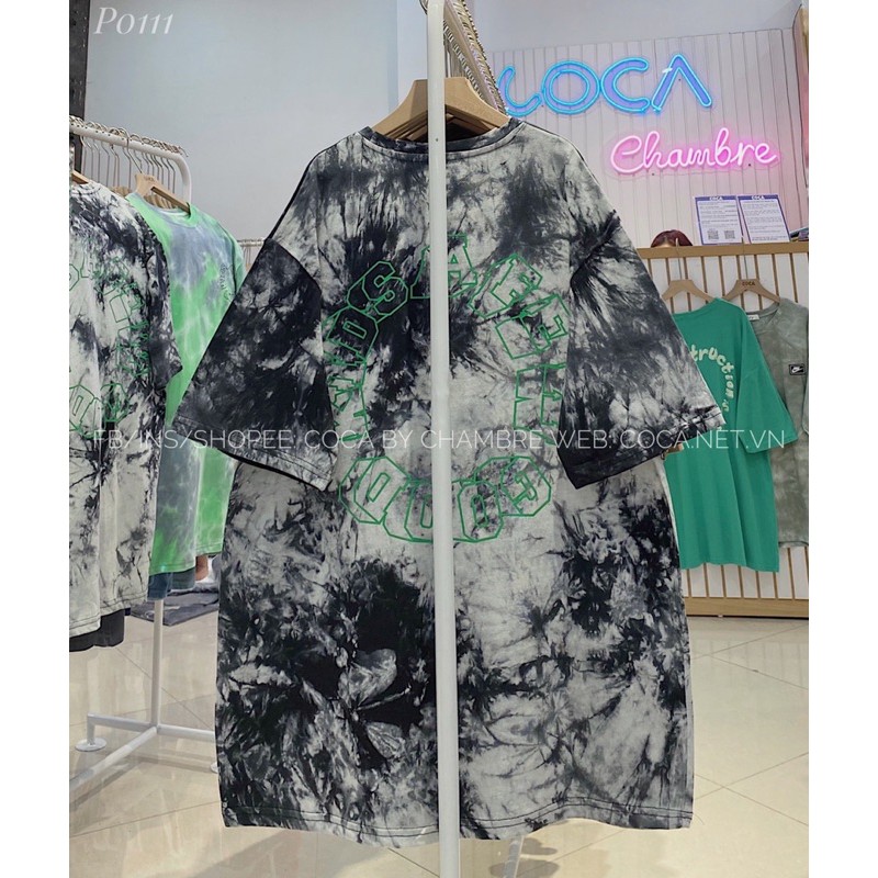 [P0111] Áo thun áo phông loang form rộng unisex KIDS vải cotton mỏng mát (Có sẵn/ảnh thật)