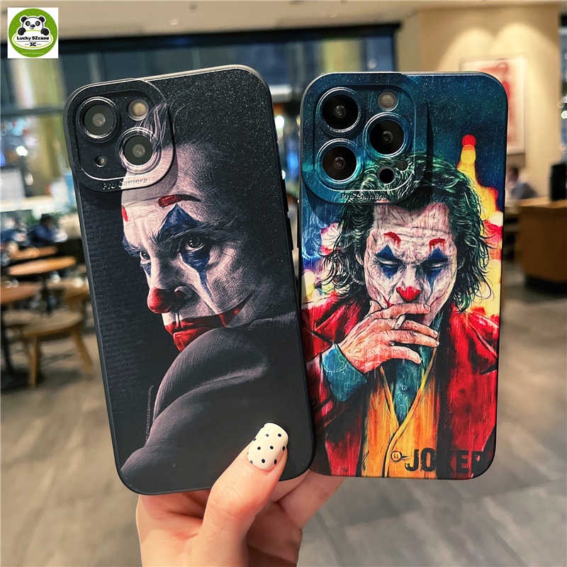 Ốp điện thoại silicone mềm in hình Joker bảo vệ camera thích hợp cho IPhone 13 Pro Max 12 11 X XR XS Max 7 8 Plus