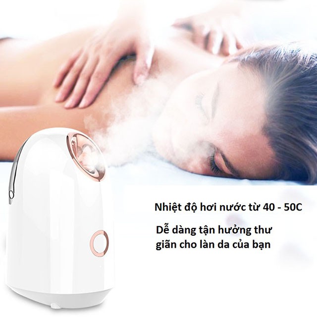 Máy xông mặt mini PR6 Xông thảo dược xả chanh công suất 280W ngăn chứa lớn 150ml phù hợp cho xông mặt và mũi cho Spa