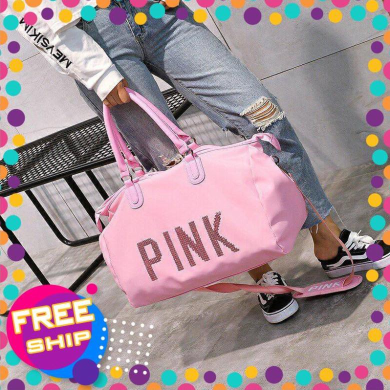 [Giadungonline] Túi Pink hồng size đại du lịch