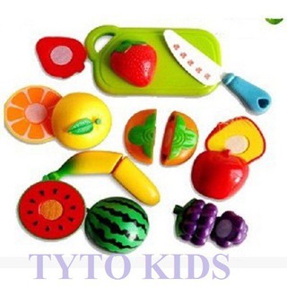 Đồ chơi cắt hoa quả - rau củ nhựa cho bé