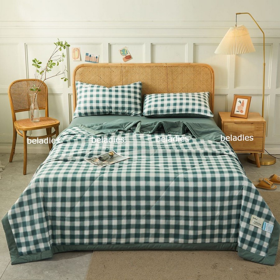 Bộ chăn ga gối cotton tici đủ kích thước giường nệm nhiều màu chưa kèm ruột gối