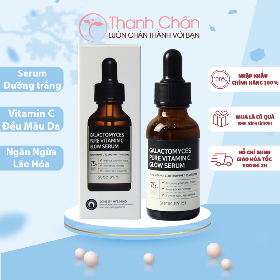 Tinh Chất Dưỡng Trắng, Mờ Thâm Galactomyces Pure Vitamin C Glow Serum Some By Mi 30ml