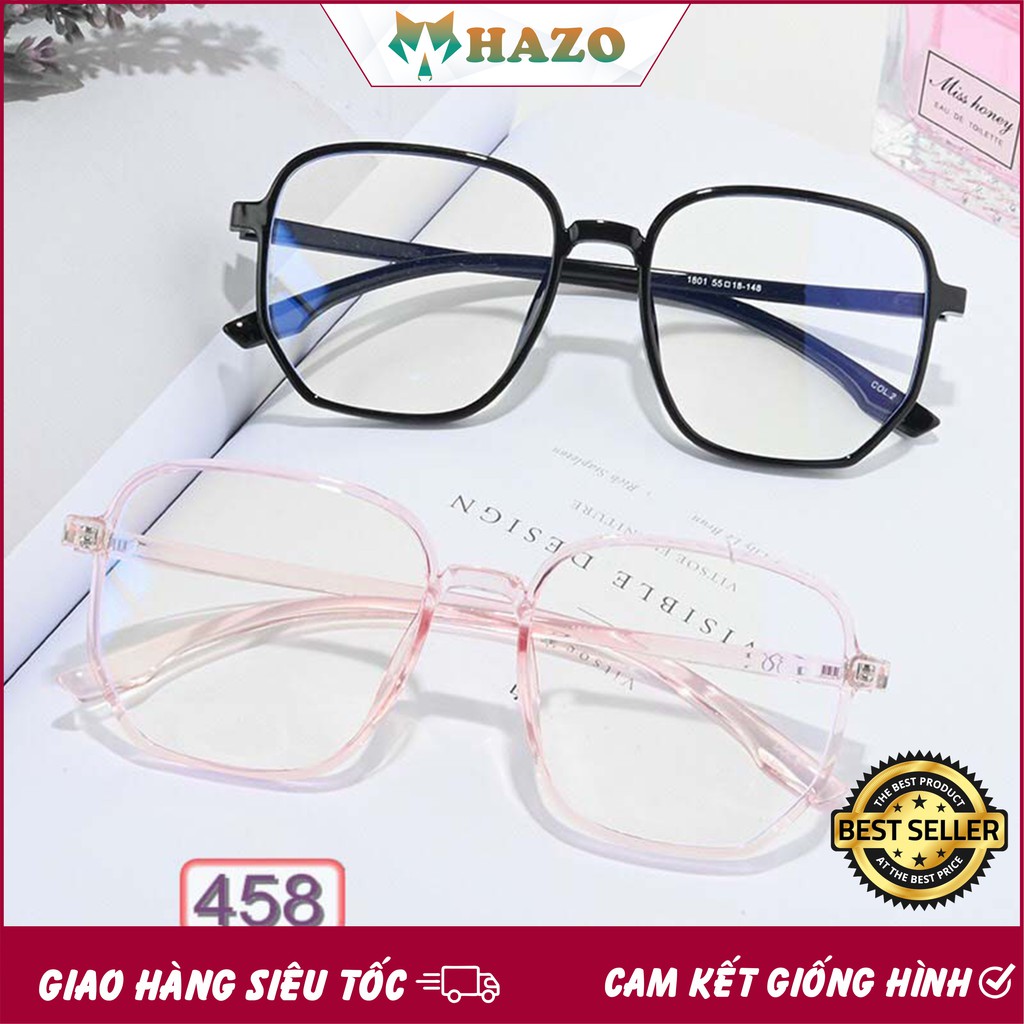 MẮT KÍNH GIẢ CẬN HAZO 458 MẮT BIẾC RETRO HÀN QUỐC CỰC ĐẸP