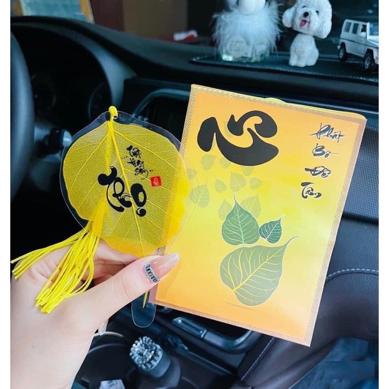Lá Bồ Đề Tài Lộc - Bình An - May Mắn Ốp Điện Thoại, Treo xe