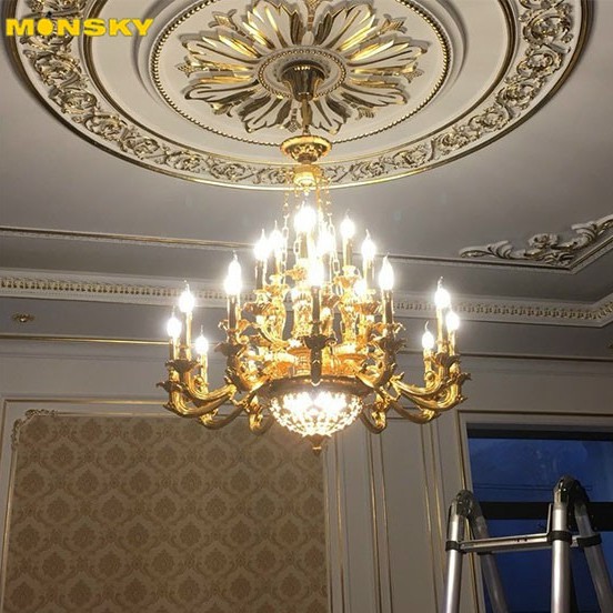 Đèn chùm MONSKY LEONA phong cách sang trọng, đẳng cấp trâng trí nội thất hiện đại - kèm bóng LED chuyên dụng.