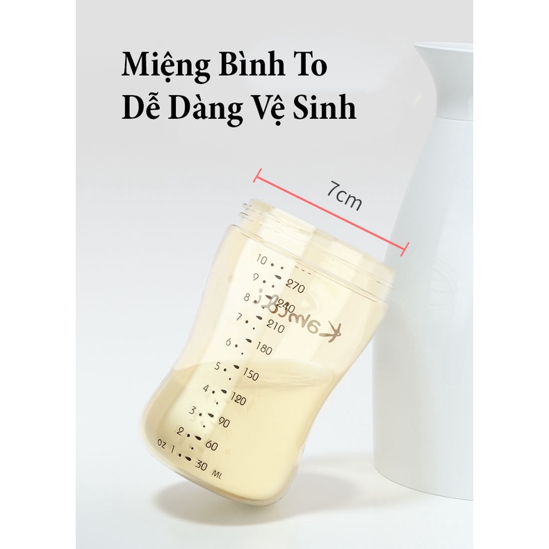 Bình Sữa KAMIDI Thể Tích 150ml 210ml 250ml 300ml Chất Liệu Silicon/Nhựa Cao Cấp