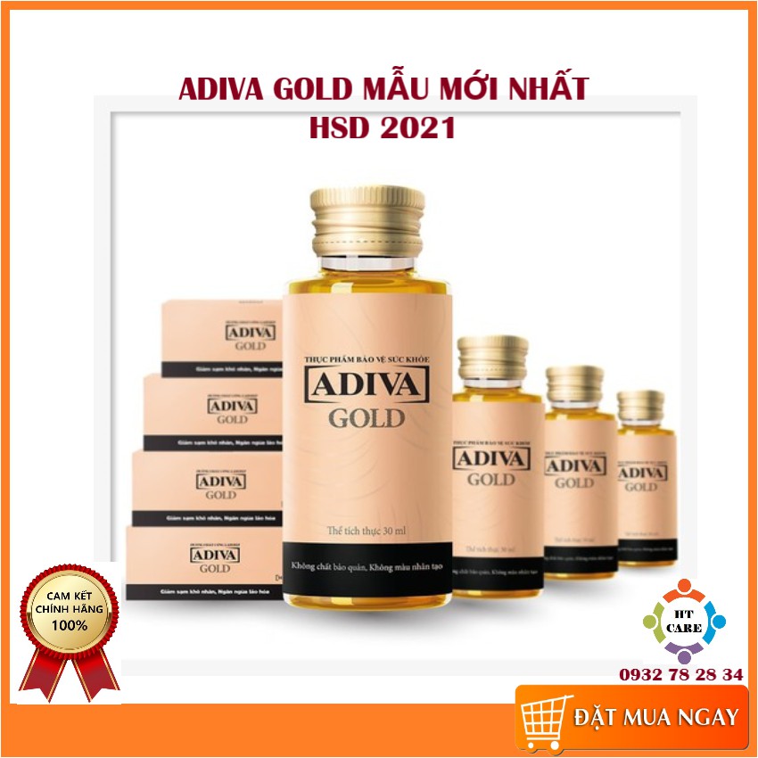 ✅ COMBO 4 HỘP ADIVA GOLD THẾ HỆ MỚI - (14 lọ/ hộp)