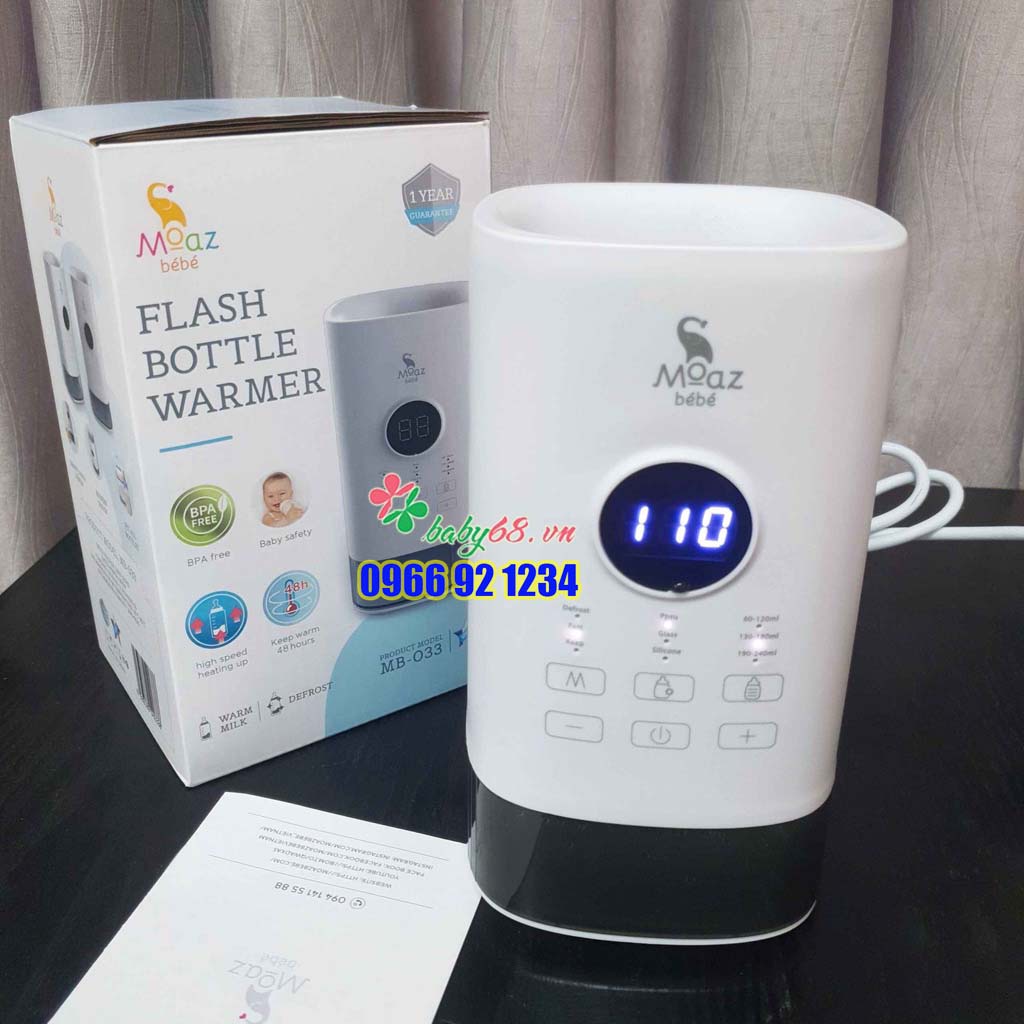 MÁY HÂM SỮA THÔNG MINH SIÊU TỐC MOAZ BÉBÉ MB 033