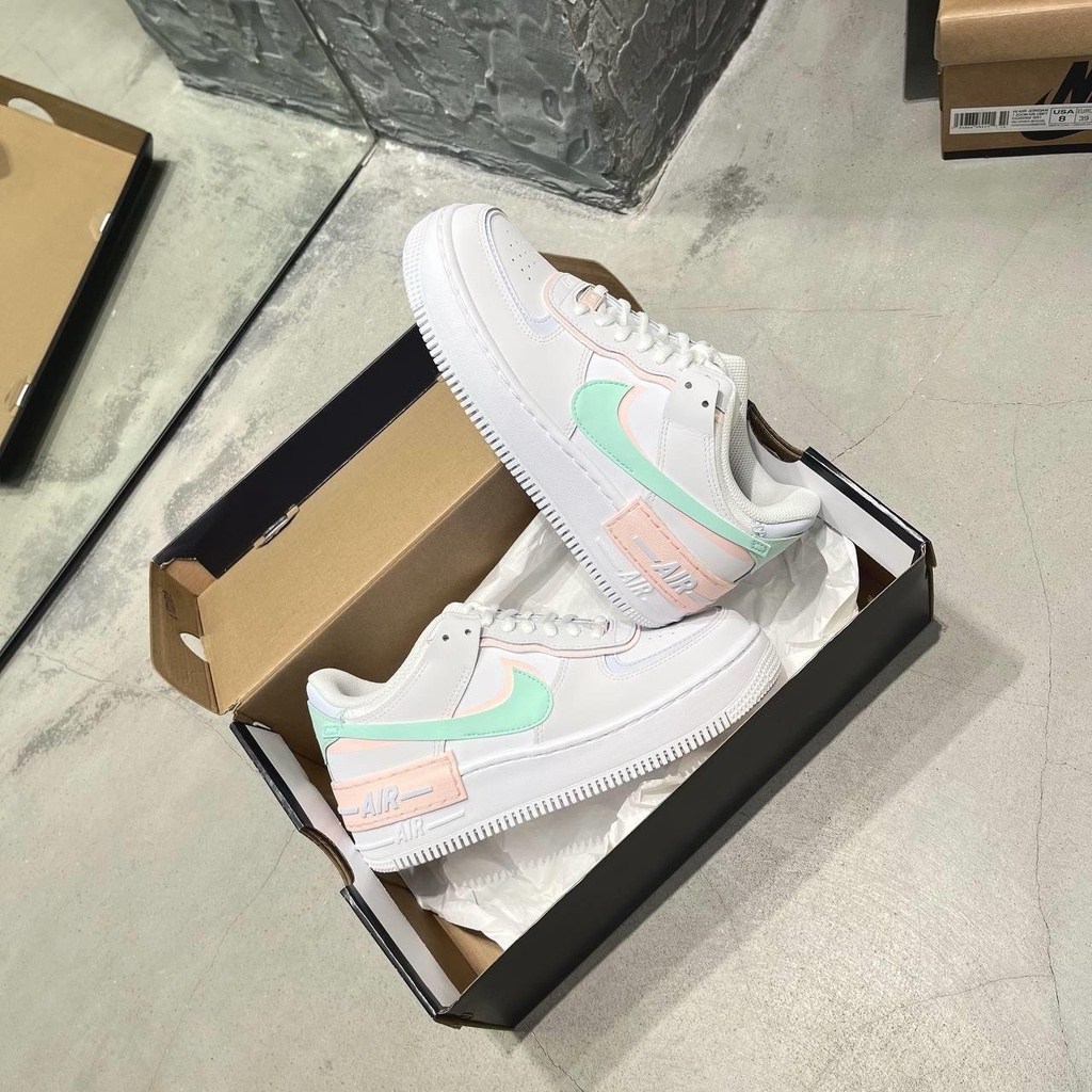 Giày Nike AF1 Shadow 🔴CHÍNH HÃNG🔴 Nike Air Force 1 Shadow Atmosphere Mint Giày Thể Thao Nữ  - Simple Sneaker