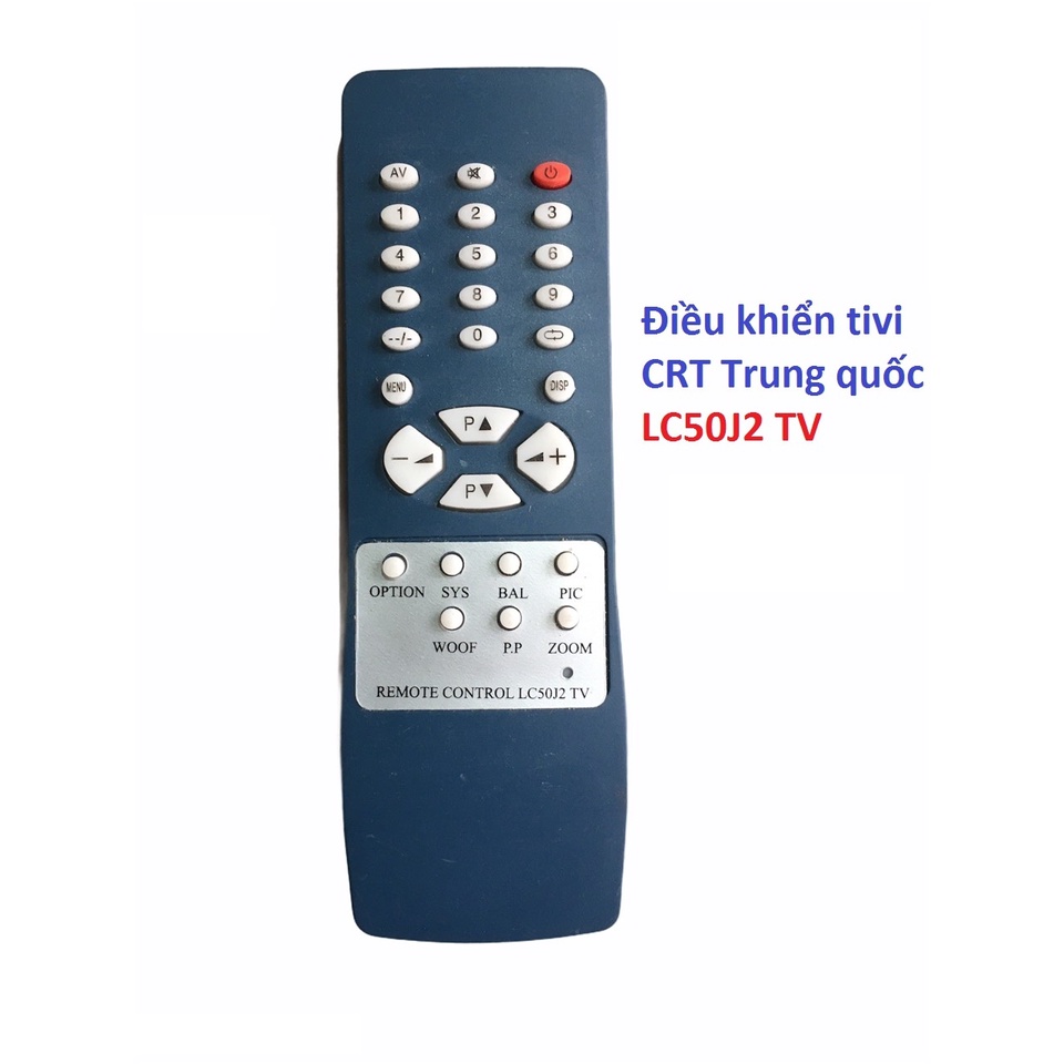 Điều khiển tivi CRT LC50J2TV dòng tivi Trung quốc cổ dầy -Tặng kèm pin