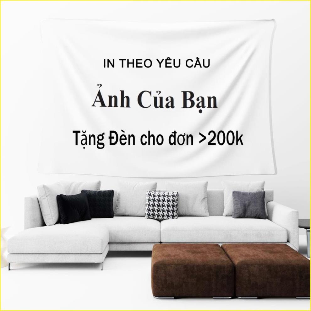 Tranh vải treo tường  IN THEO YÊU CẦU  FREESHIP Vải treo tường cỡ lớn Decor trang trí phòng ngủ phòng khách.