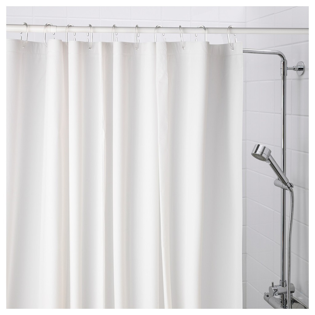 Rèm phòng tắm màu trắng OLEBY - IKEA