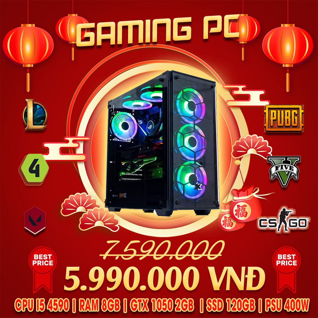 Case chơi game H81/ i5 4590 /Ram8G /Vga1050 2G /Ssd 120G.Chiến mượt LOL FIFA CF Và Đồ họa Nhẹ- Tặng bàn phím chuột mới | WebRaoVat - webraovat.net.vn