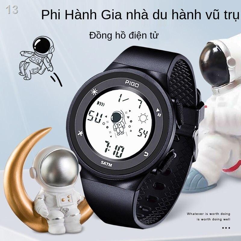 2021☽❐Phi hành gia vũ trụ đồng hồ trẻ em nam và nữ không thấm nước học sinh tiểu vị thành niên trung cơ sở xu hướng thể