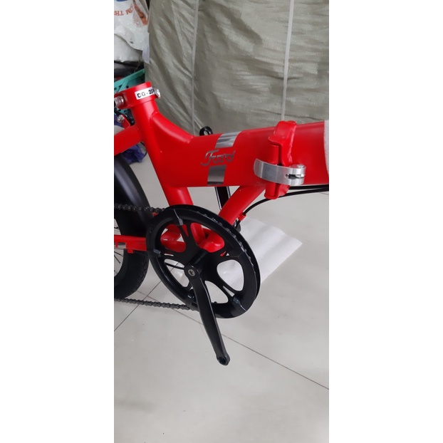 Xe đạp gấp bánh 20 CALIFA - mã CG20D - Có giỏ và nệm baga