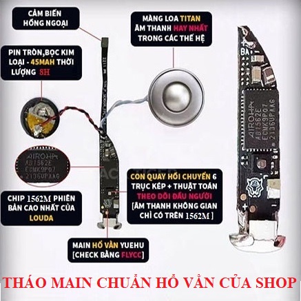 Tai nghe Bluetooth không dây Hổ Vằn 3 chip 1562M Pin 8h bản cao cấp nhất xuyên âm, âm thanh không gian, tai nghe TWS