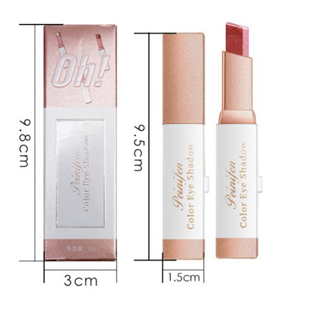 [Hàng mới về] Phấn mắt dạng thỏi hai màu tuyến tính không thấm nước và mồ hôi